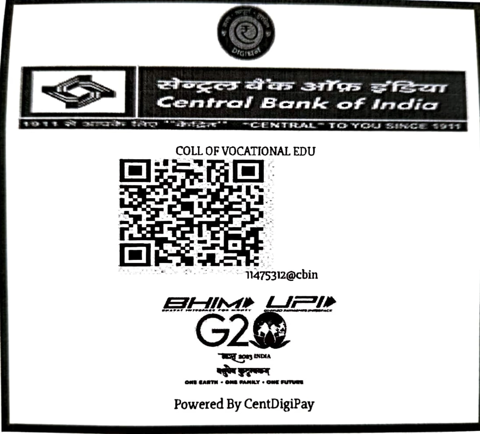 QR Code image for fees payment